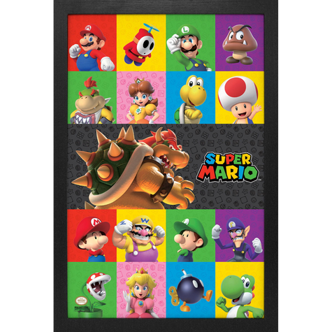 Framed Prints 11 x 17 - Super Mario Bros - 3D Friends & Foes
