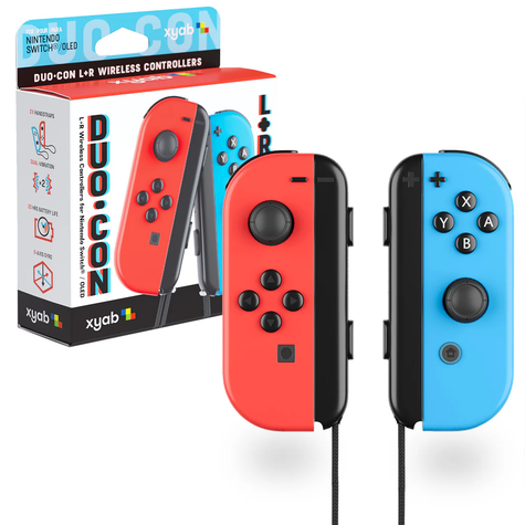 Switch Wireless Controllers DUO CON: Red & Blue - xyab