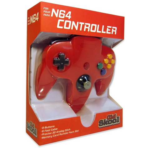 N64 Controller: Red - Old Skool