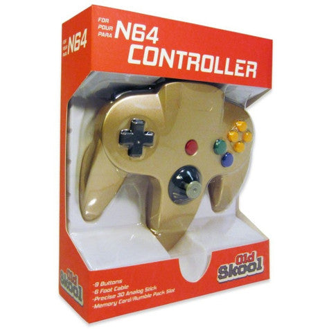 N64 Controller: Gold - Old Skool