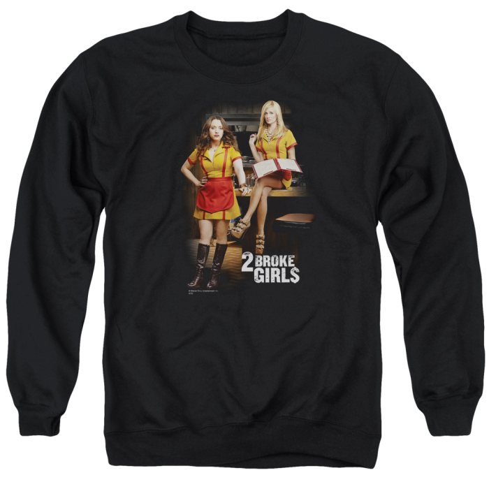 2 Broke Girls Max & Caroline Adult Crewneck Sweatshirt