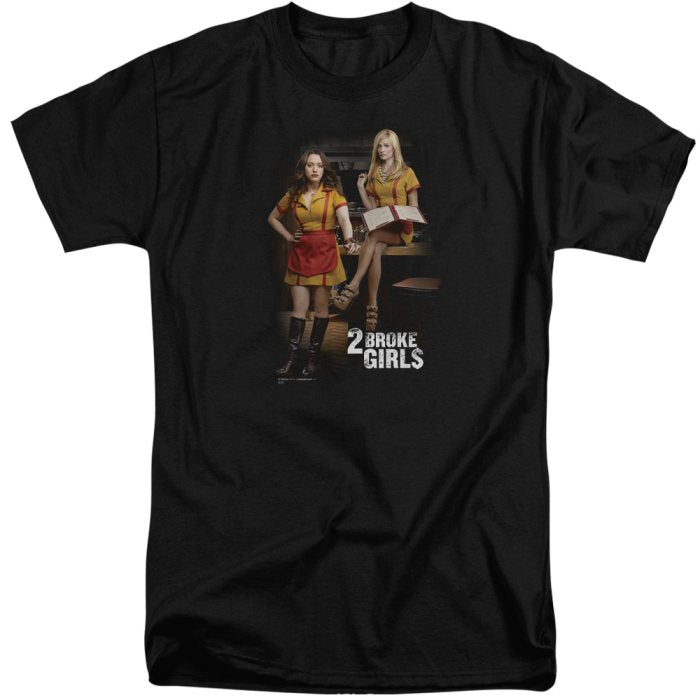 2 Broke Girls Max & Caroline Adult Tall Fit Short Sleeve