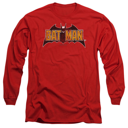 Vintage Bat Logo On Red