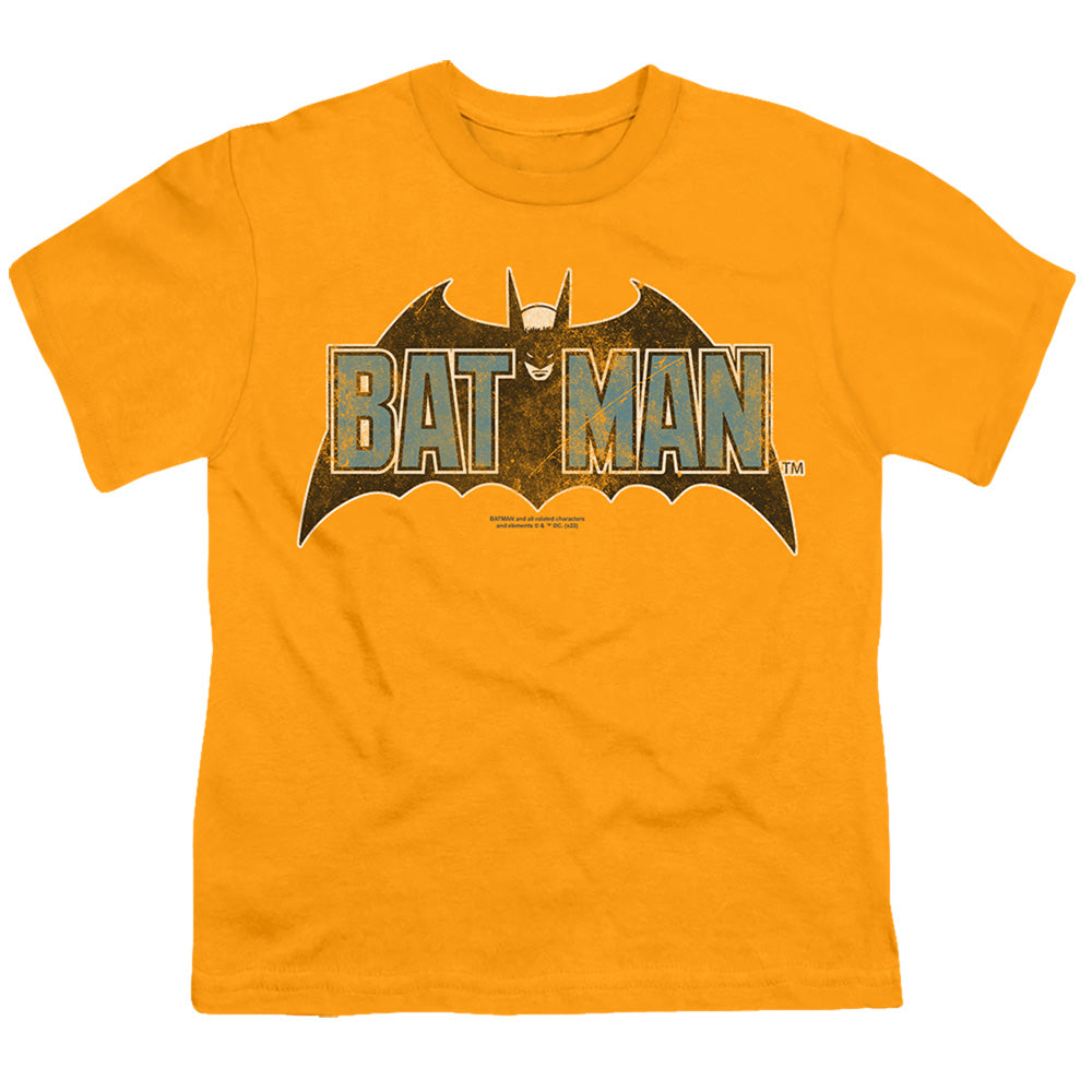 Vintage Bat Logo On Gold