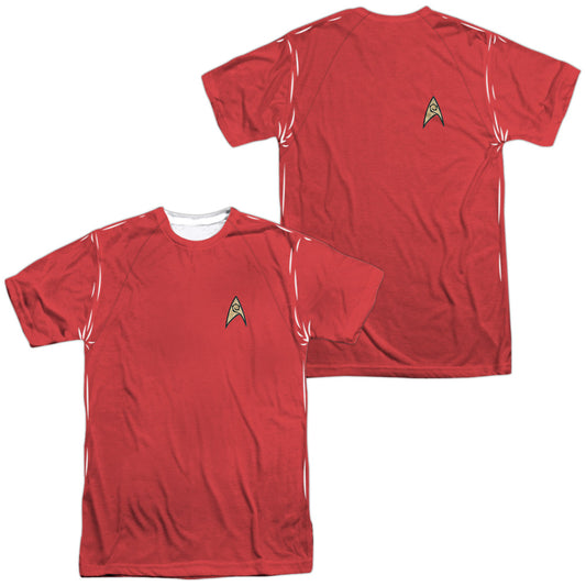 STAR TREK/TOS RED SHIRT (FRONT/BACK PRINT)