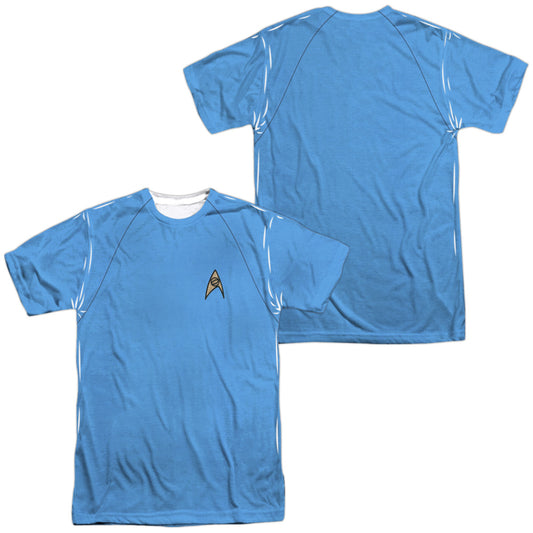 STAR TREK/TOS SCIENCE UNIFORM (FRONT/BACK PRINT)