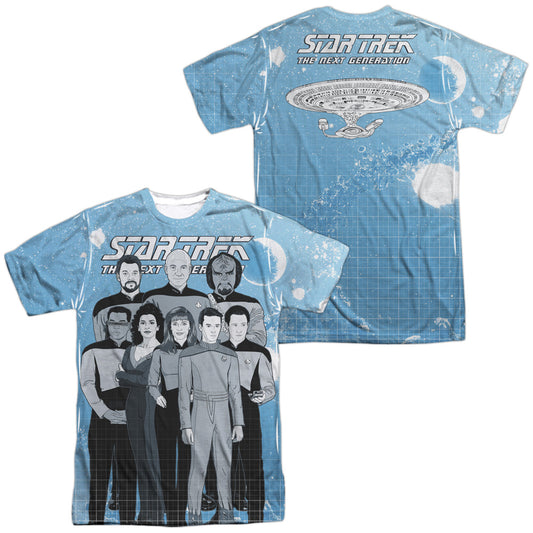 STAR TREK/TNG COMIC CAST (FRONT/BACK PRINT)