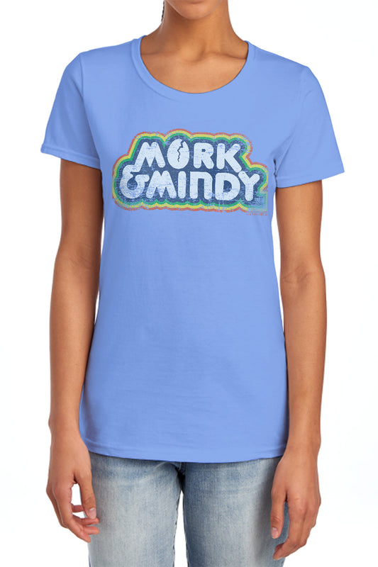 MORK & MINDY/DISTRESSED MORK LOGO