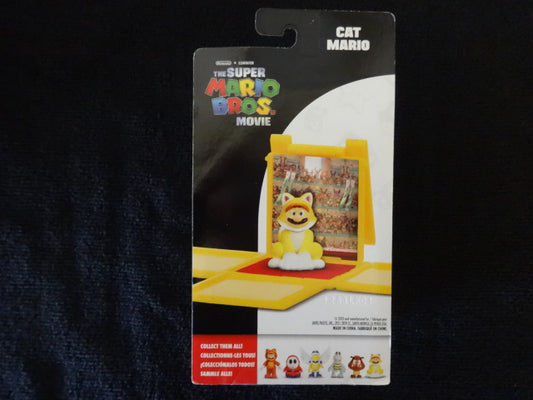 Cat Mario with Question Block Super Mario Movie 1 Inch Figure