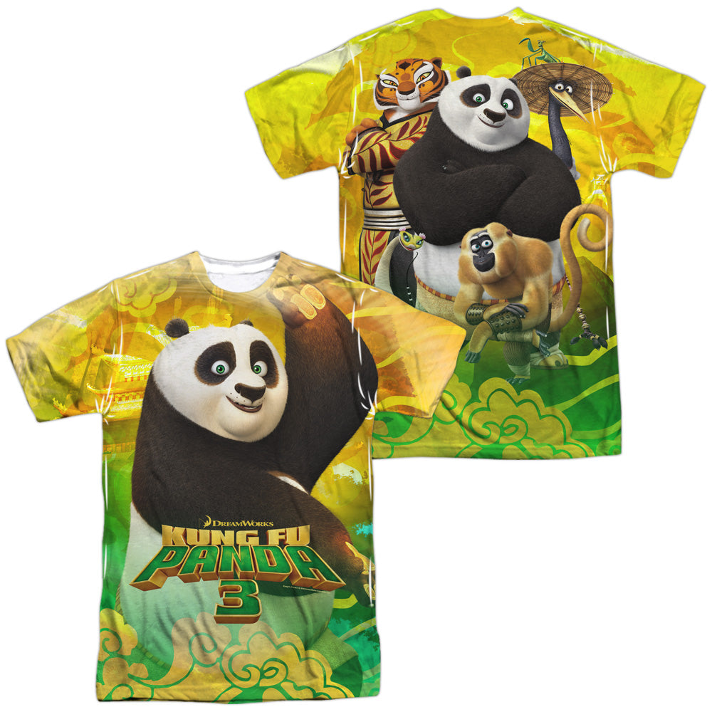 KUNG FU PANDA/PO AND FRIENDS (FRONT/BACK PRINT)
