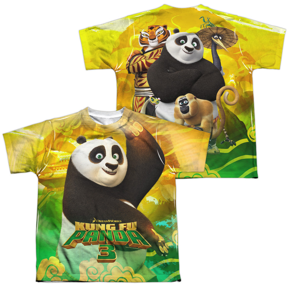 KUNG FU PANDA/PO AND FRIENDS (FRONT/BACK PRINT)