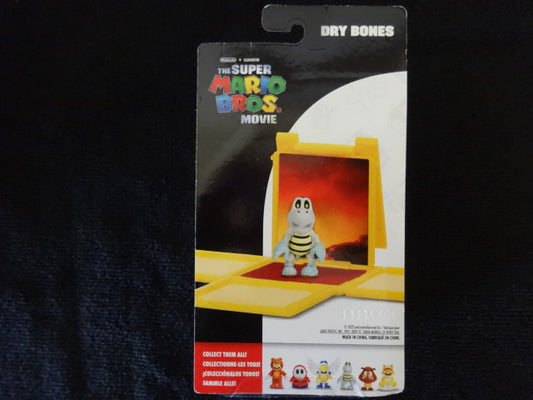 Dry Bones with Question Block Super Mario Movie 1 Inch Figure