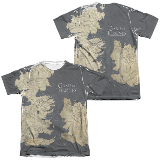 GAME OF THRONES/WESTEROS MAP (FRONT/BACK PRINT)