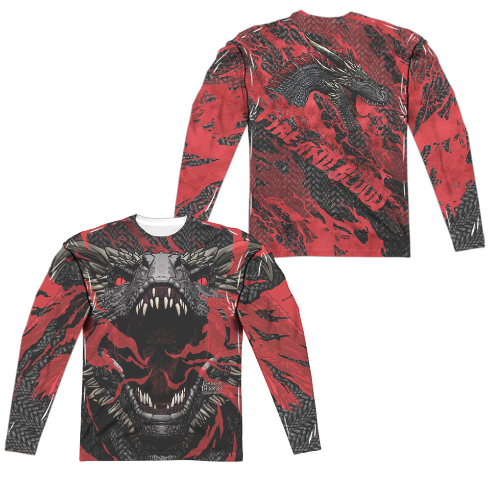 GAME OF THRONES/DRAGONS (FRONT/BACK PRINT)
