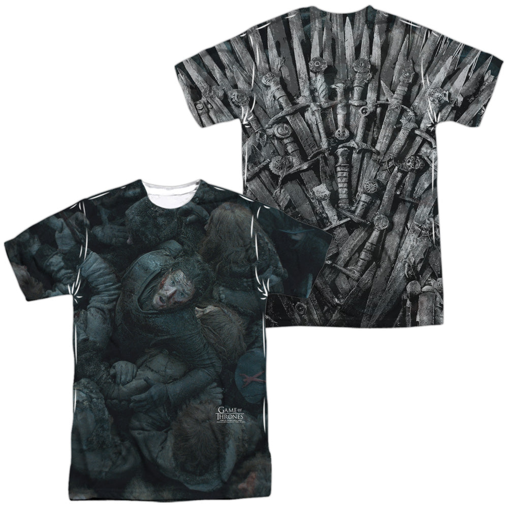 GAME OF THRONES/JON SNOW THE THRONE (FRONT/BACK PRINT)