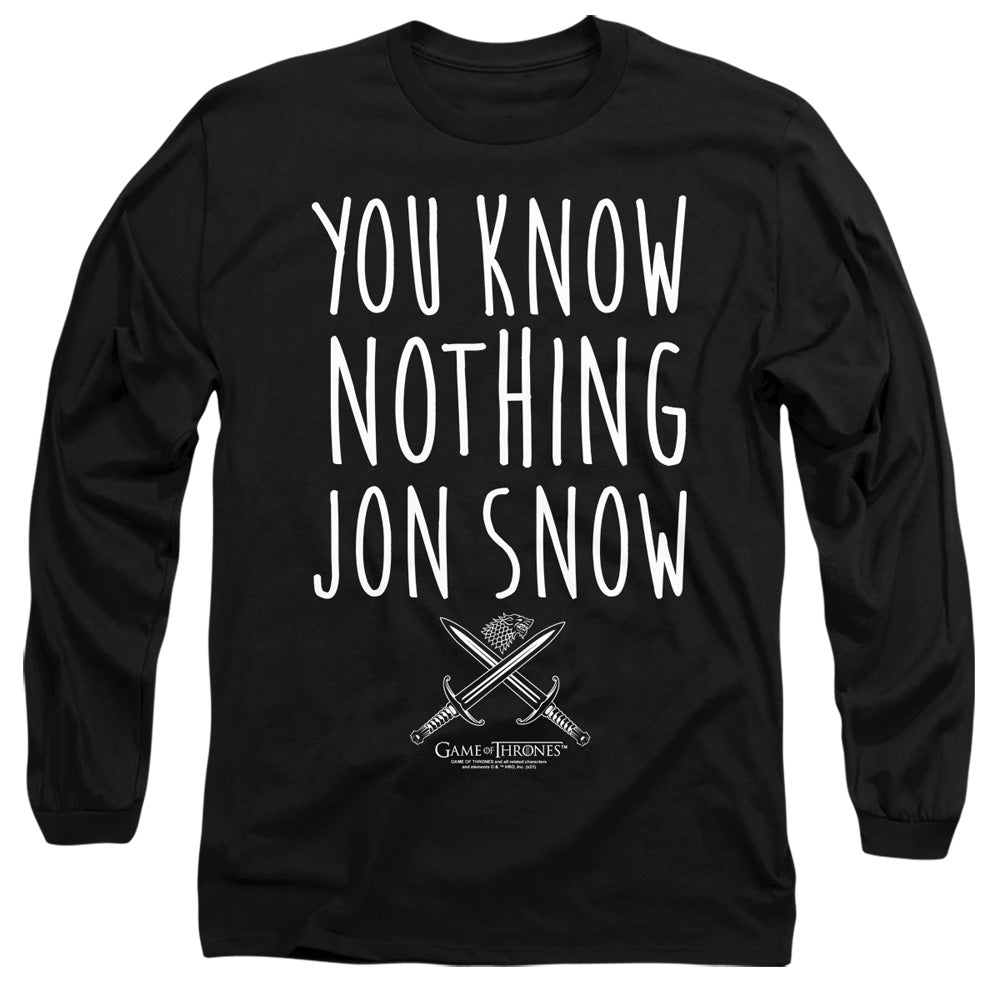GAME OF THRONES/YOU KNOW NOTHING JON SNOW