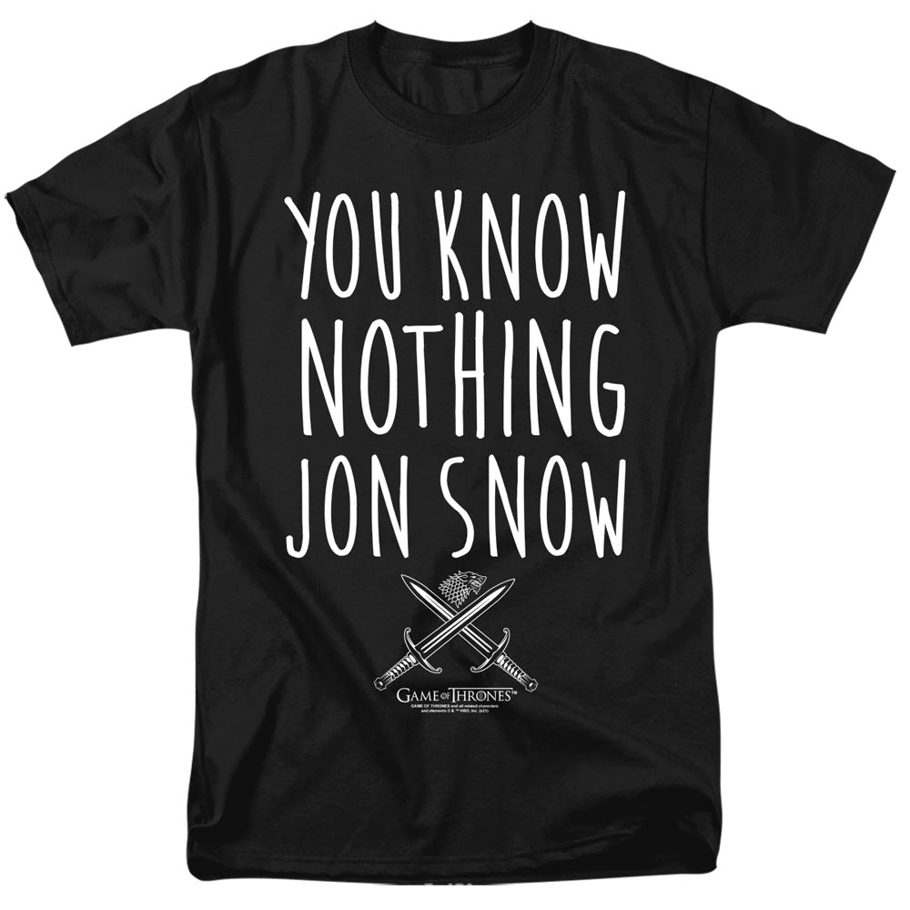 GAME OF THRONES/YOU KNOW NOTHING JON SNOW