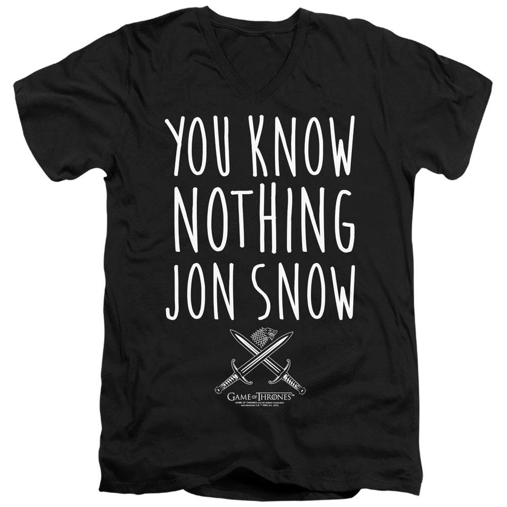 GAME OF THRONES/YOU KNOW NOTHING JON SNOW