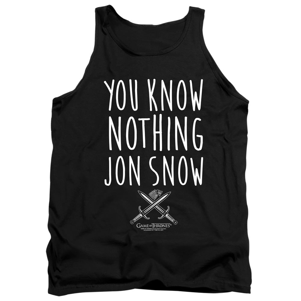 GAME OF THRONES/YOU KNOW NOTHING JON SNOW