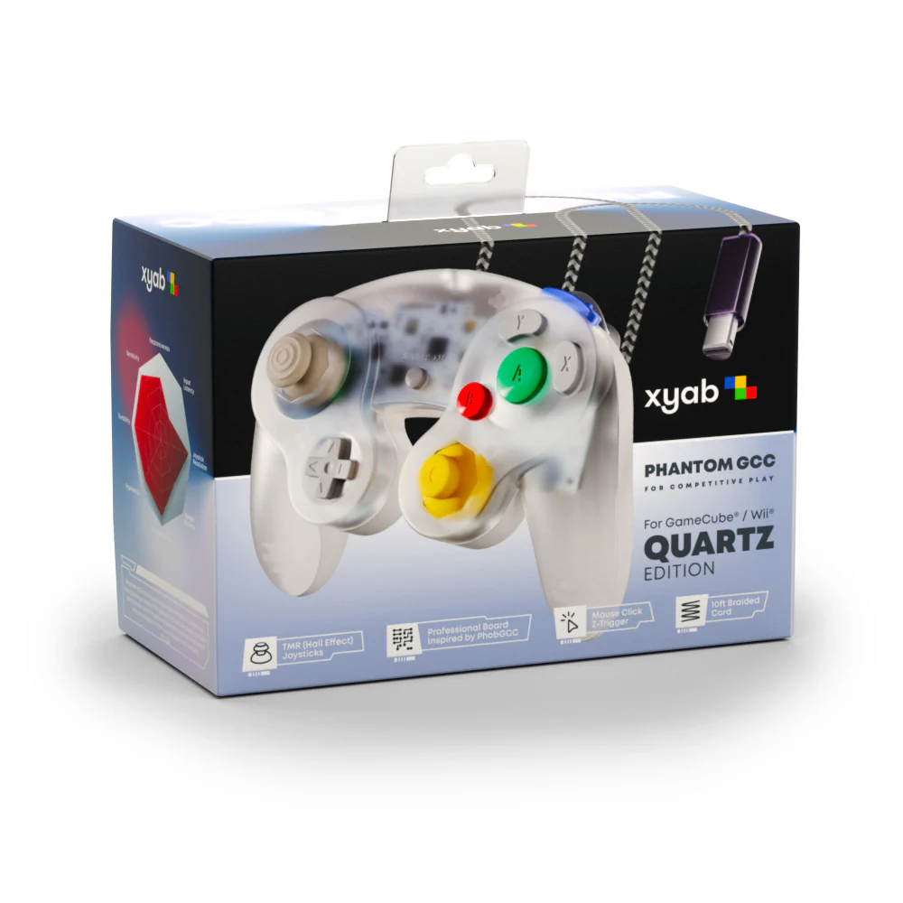 Gamecube Controller PHANTOM GCC: Quartz Edition - xyab