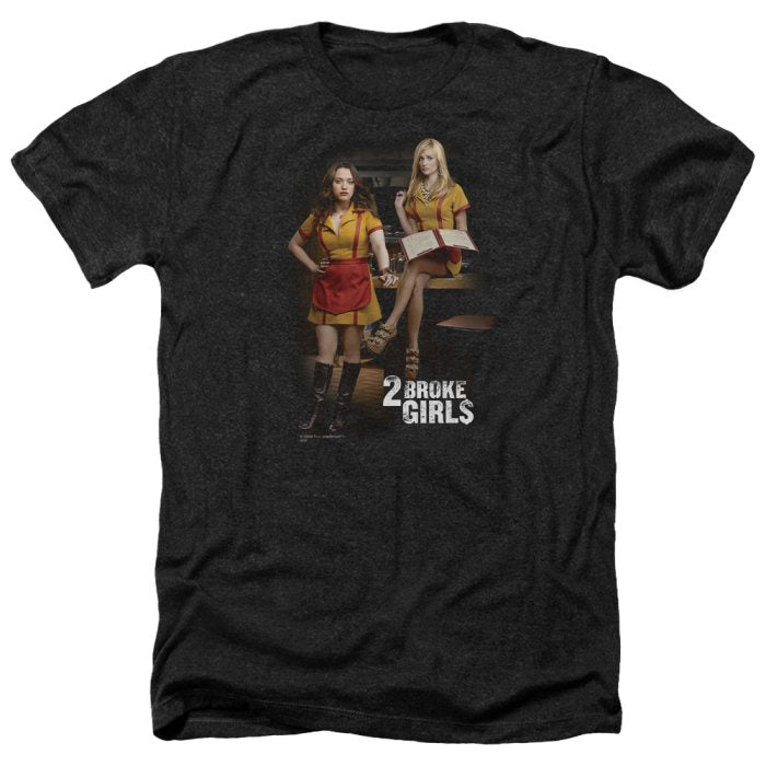 2 Broke Girls Max & Caroline Adult Regular Fit Heather Short Sleeve