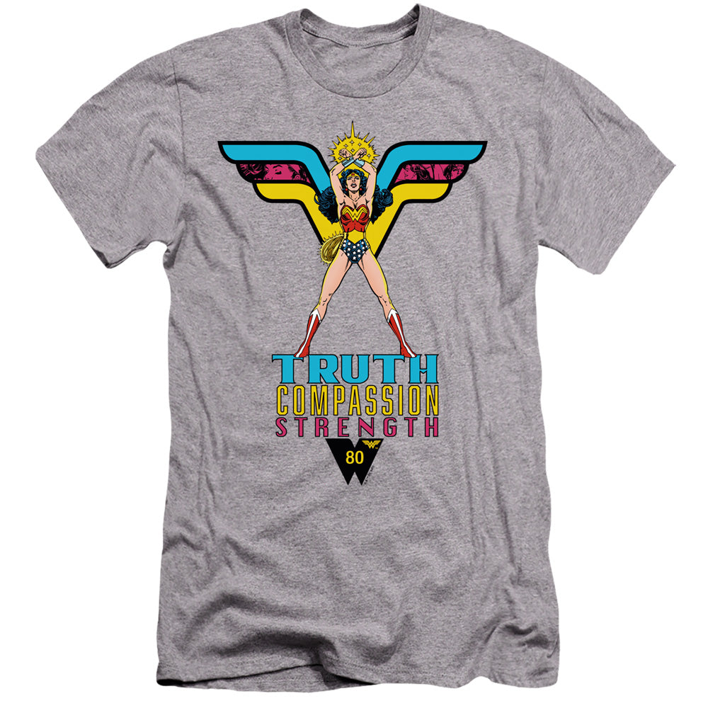 WONDER WOMAN/TRUTH, COMPASSION, STRENGTH