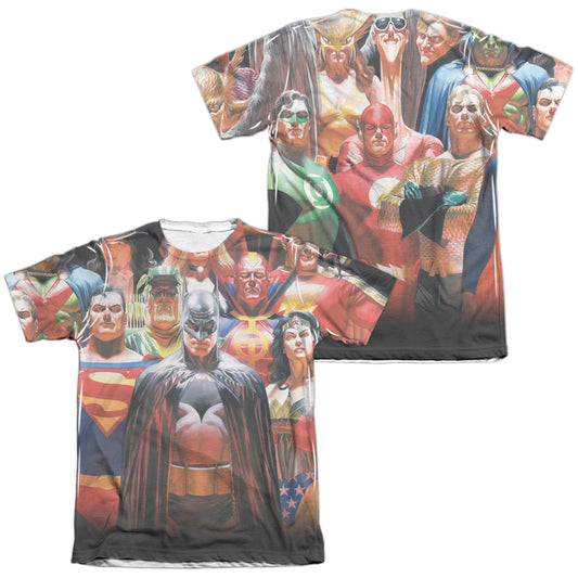 JLA/WALL OF HEROES (FRONT/BACK PRINT)