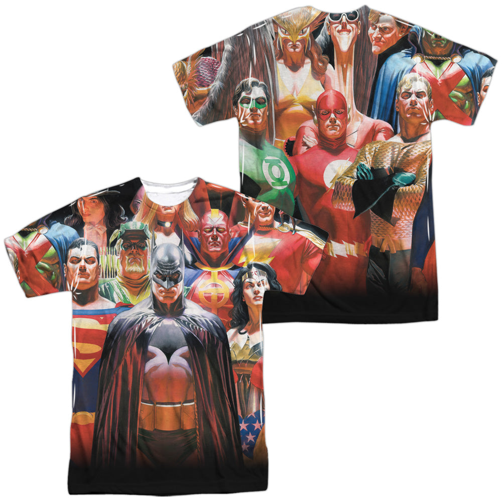 JLA/WALL OF HEROES (FRONT/BACK PRINT)