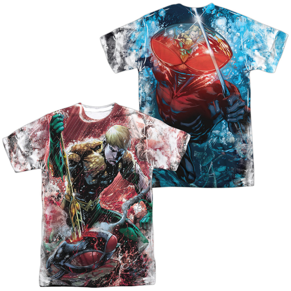 JLA/AQUAMAN VS MANTA (FRONT/BACK PRINT)