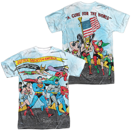 JLA/WORLD CURE (FRONT/BACK PRINT)