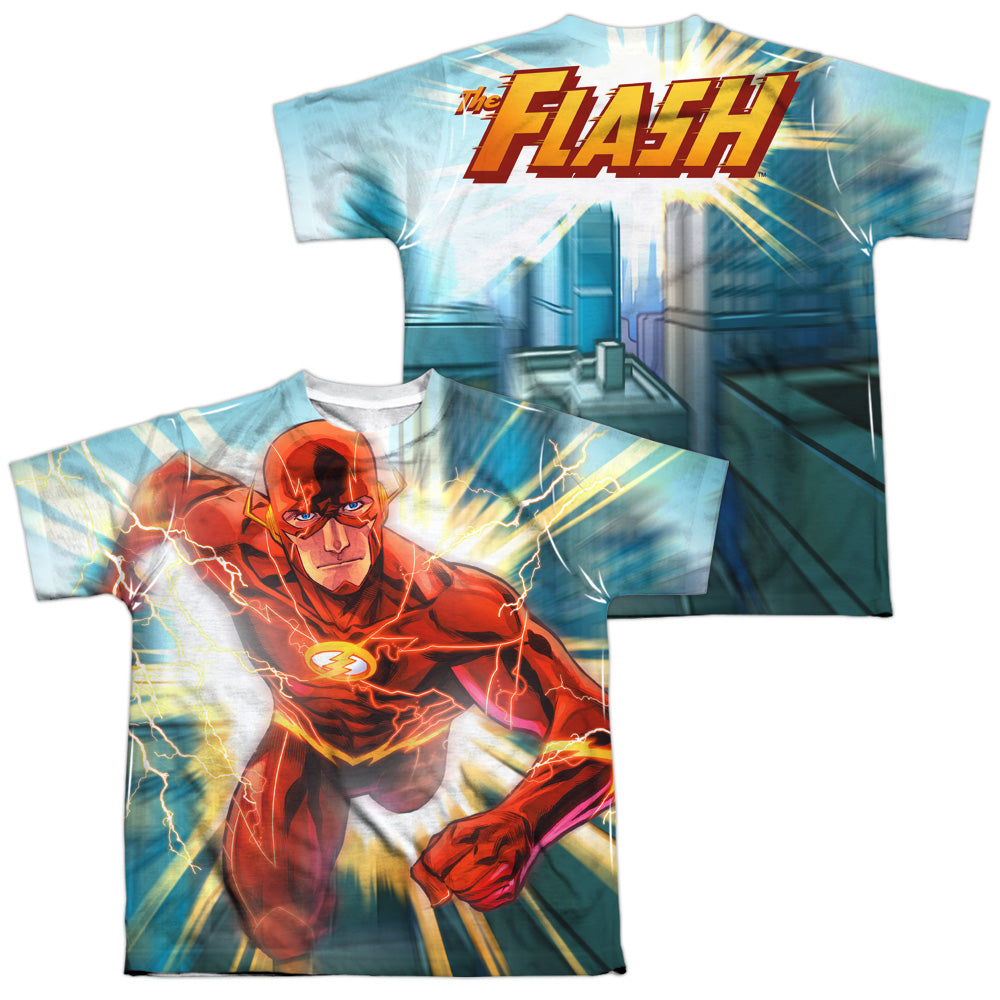 JLA/FASTER THAN LIGHTNING (FRONT/BACK PRINT)