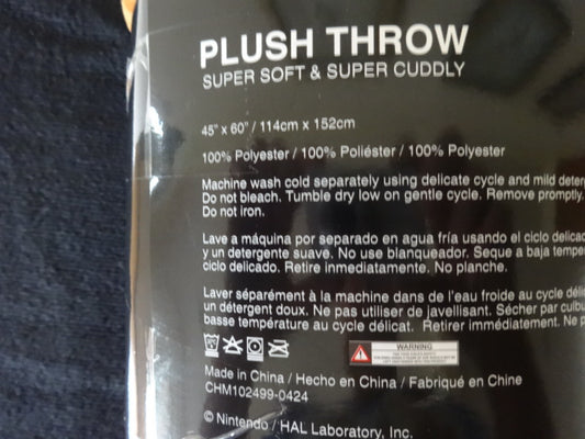 Kirby Double Sided Fleece Throw Blanket