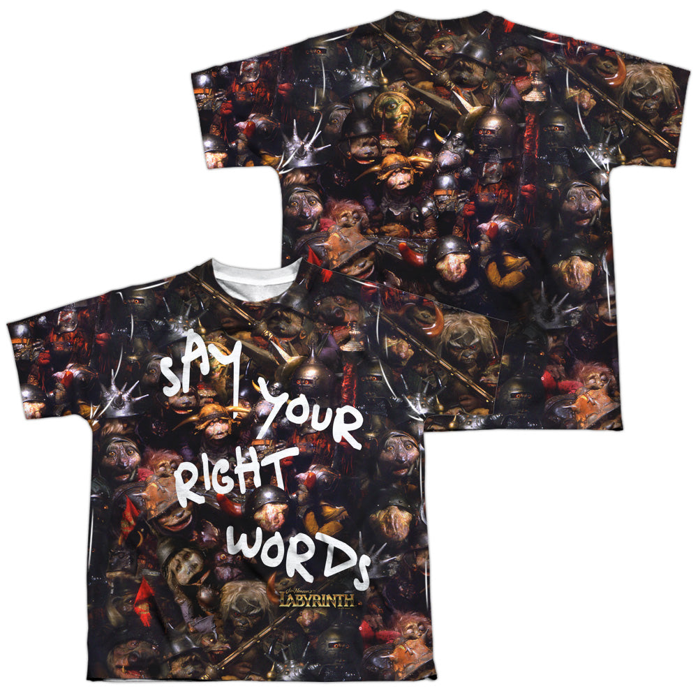 LABYRINTH/RIGHT WORDS (FRONT/BACK PRINT)