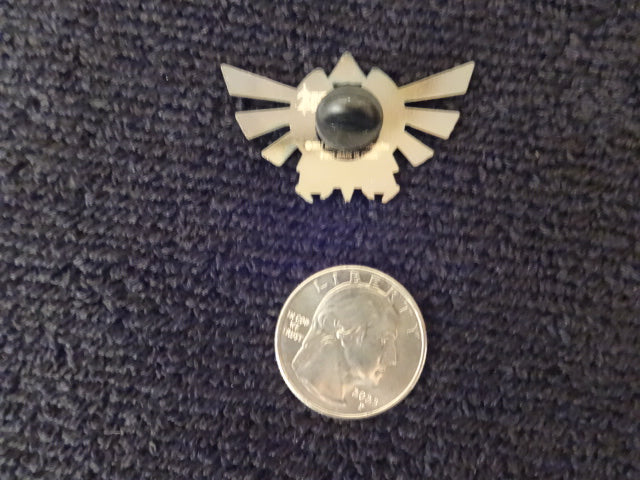 Legend Of Zelda Crest Muted Gray Pin