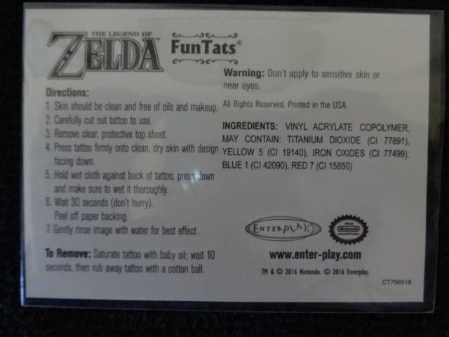 Legend Of Zelda Fun Tats 8 of 9 LOZ Crest