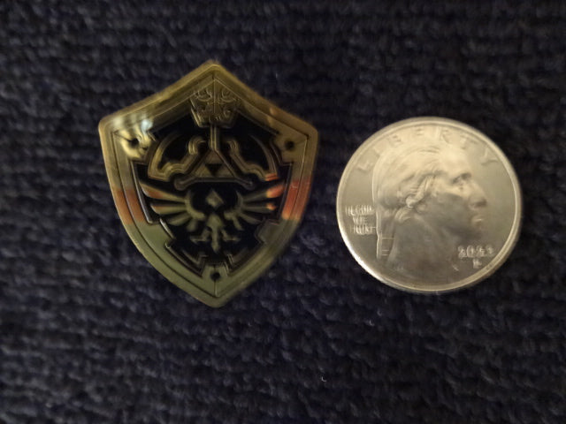 Legend Of Zelda Hylian Shield Black Pin