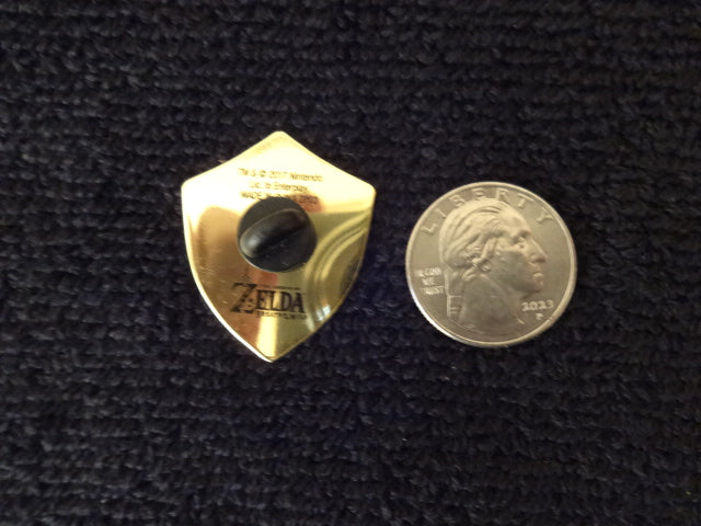 Legend Of Zelda Hylian Shield Black Pin