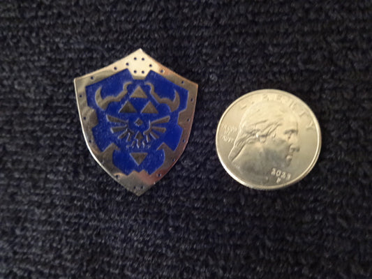 Legend Of Zelda Hylian Shield Blue Pin