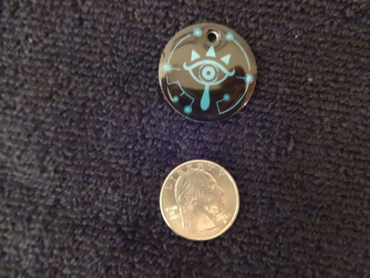 Legend Of Zelda Sheikah Eye Dog Tag Leckless Keychain