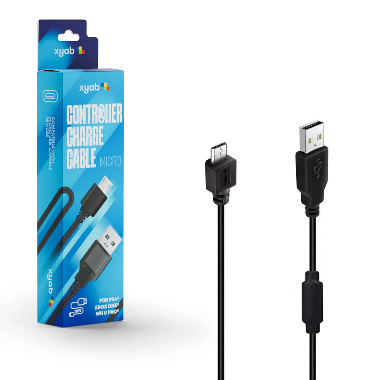 Micro USB Charge Cable: PS4 / Xbox One - xyab
