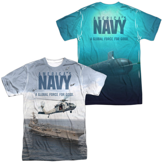 NAVY/OVER AND UNDER (FRONT/BACK PRINT)