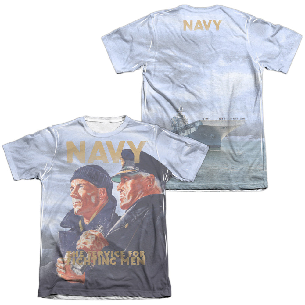 NAVY/LONG GAZE (FRONT/BACK PRINT)