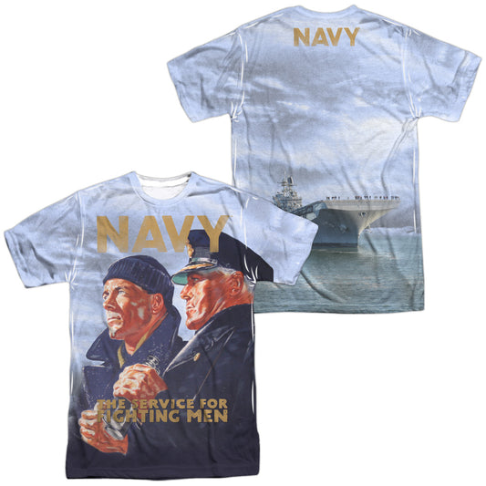 NAVY/LONG GAZE (FRONT/BACK PRINT)