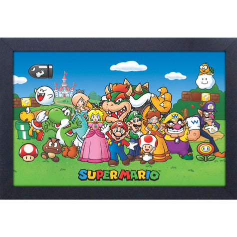 Framed Prints 11 x 17 - Super Mario Characters