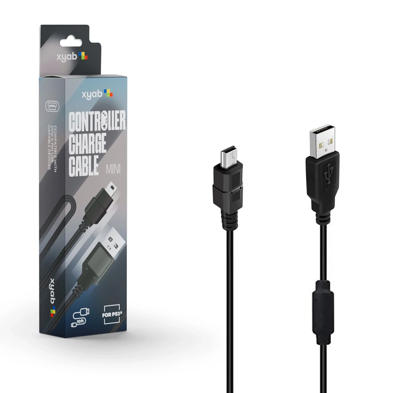 PS3 Controller Charge Cable (USB Type A to USB Mini) - xyab