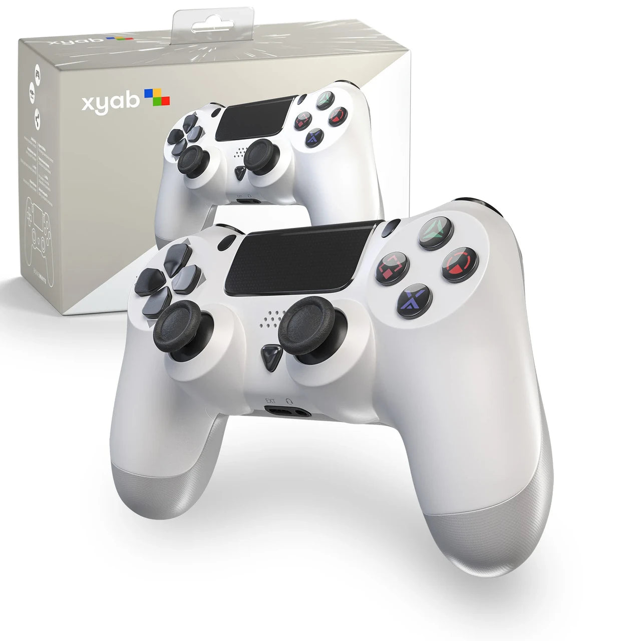PS4 Wireless Bluetooth Controller: Bone White - xyab