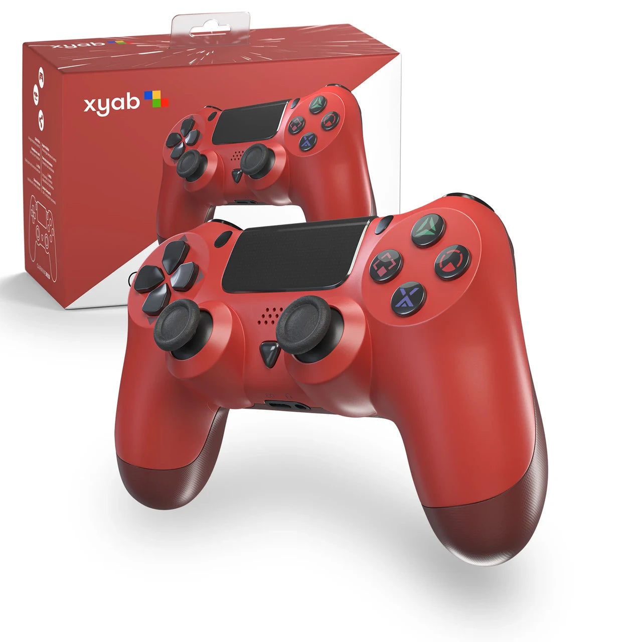 PS4 Wireless Bluetooth Controller: Carmine Red - xyab