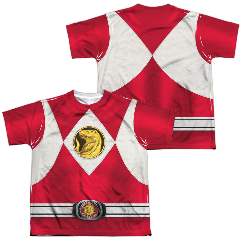 POWER RANGERS/RED RANGER EMBLEM (FRONT/BACK PRINT)