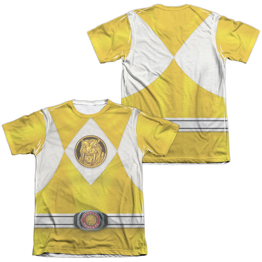 POWER RANGERS/YELLOW RANGER EMBLEM (FRONT/BACK PRINT)