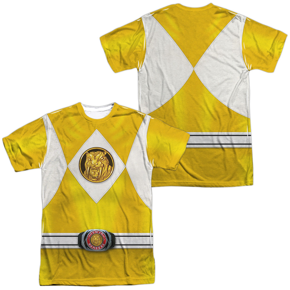 POWER RANGERS/YELLOW RANGER EMBLEM (FRONT/BACK PRINT)
